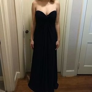 Alyce Paris navy blue prom dress